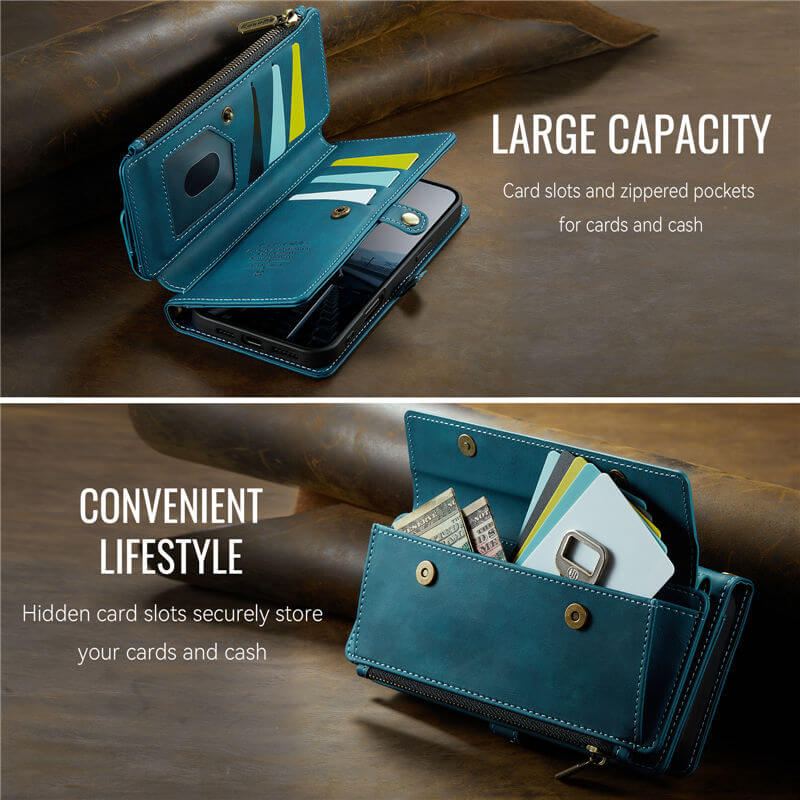 CaseMe iPhone 16 Plus Crossbody Wallet Case