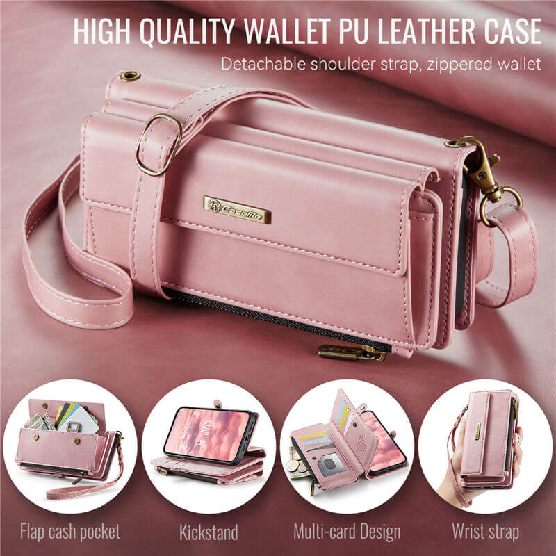 CaseMe iPhone 16 Crossbody Wallet Case