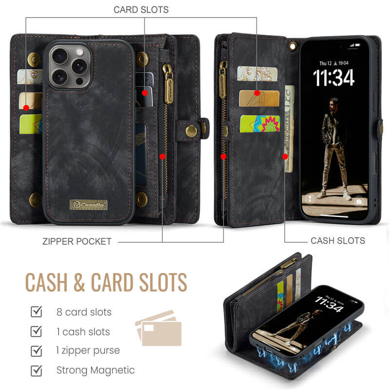 CaseMe iPhone 16 Pro Wallet Case