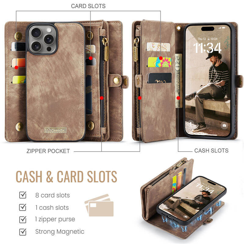 CaseMe iPhone 16 Pro Wallet Case