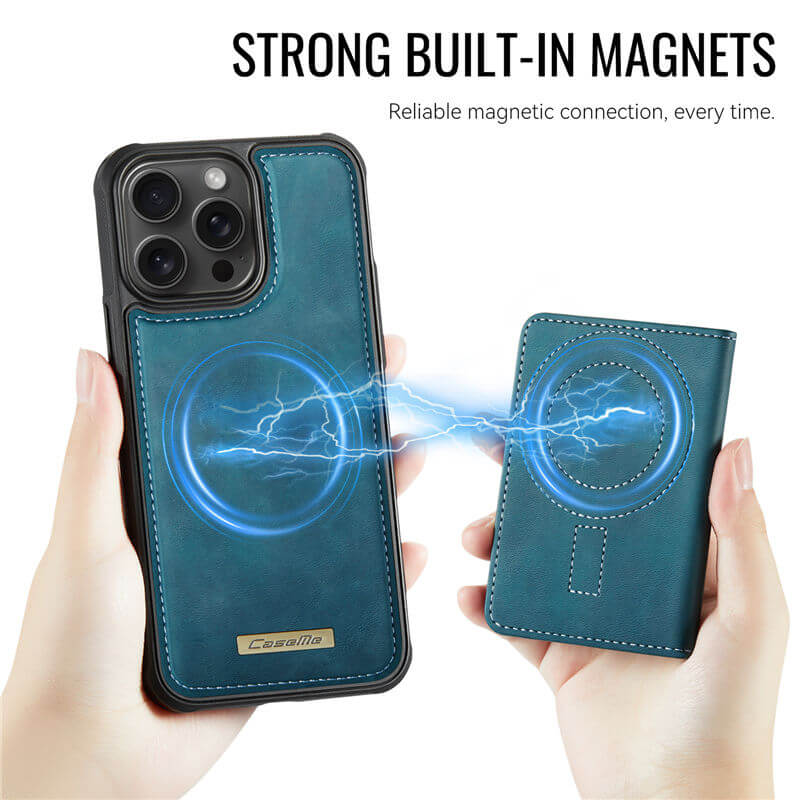CaseMe iPhone 16 Pro 2-in-1 Detachable Magnetic Wallet Case