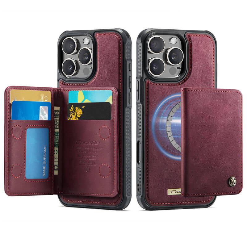 CaseMe iPhone 16 Pro 2-in-1 Detachable Magnetic Wallet Case