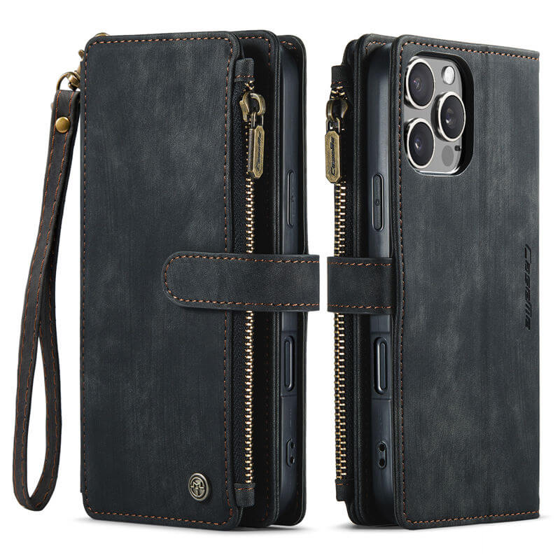 CaseMe iPhone 16 Pro Max Wallet Case with Wrist Strap