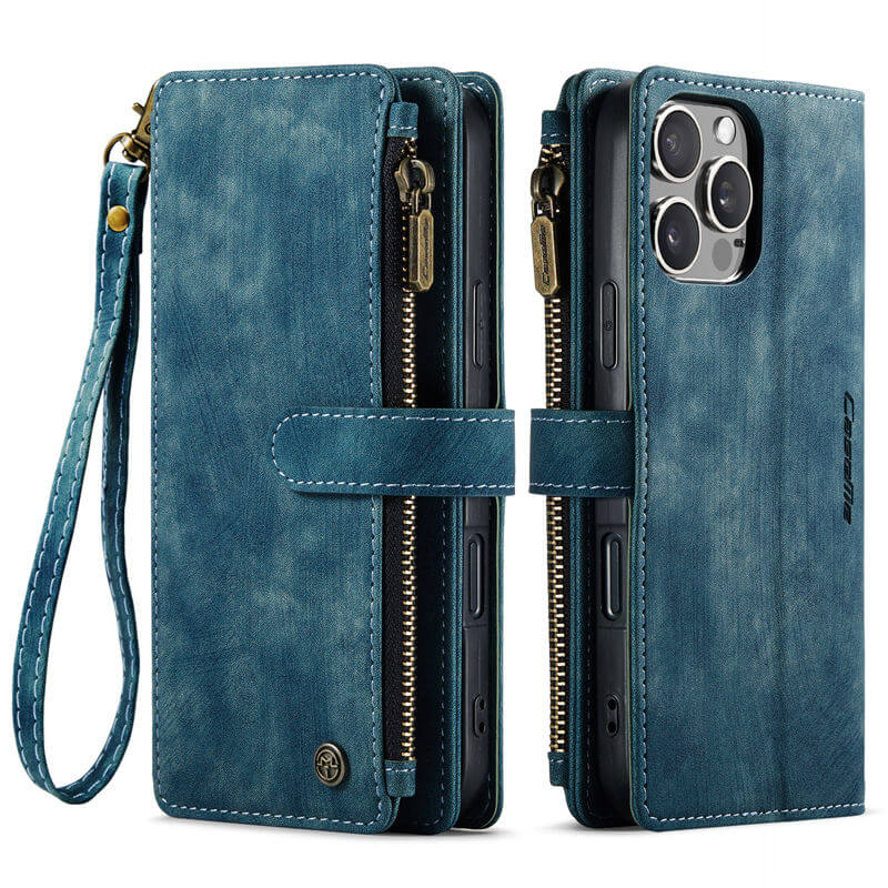 CaseMe iPhone 16 Pro Max Wallet Case with Wrist Strap