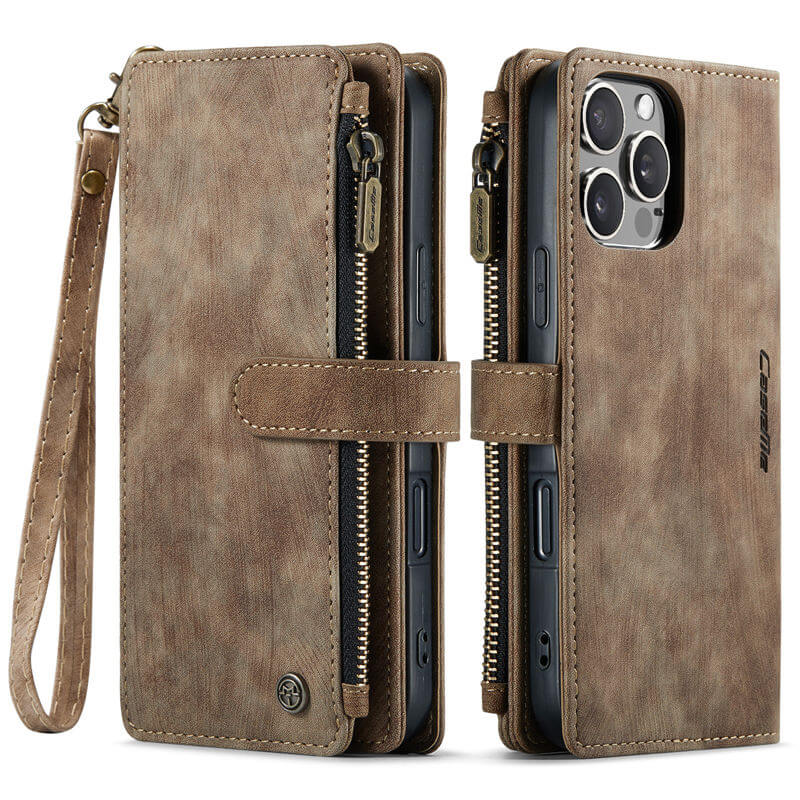 CaseMe iPhone 16 Pro Max Wallet Case with Wrist Strap