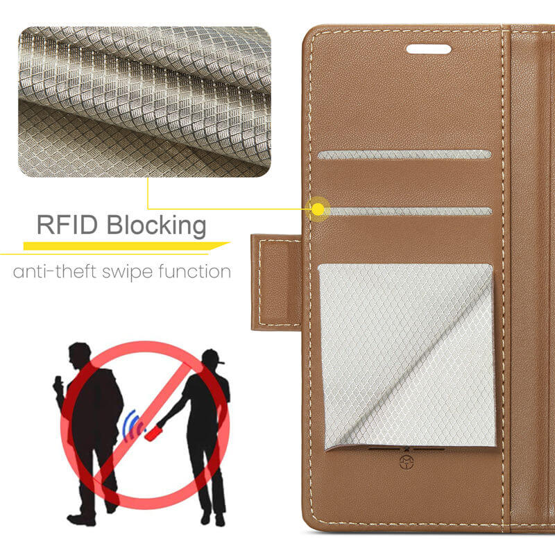 CaseMe iPhone 16 Pro Wallet RFID Blocking Case