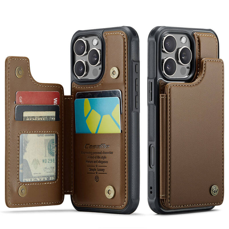 CaseMe iPhone 16 Pro Max Wallet Case with Wrist Strap