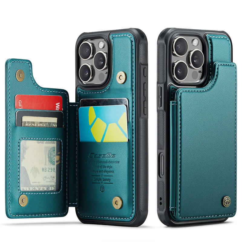 CaseMe iPhone 16 Pro Max Wallet Case with Wrist Strap