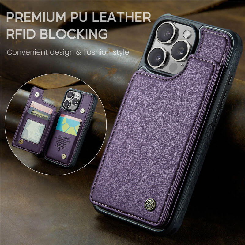 CaseMe iPhone 16 Pro Max Wallet Case with Wrist Strap