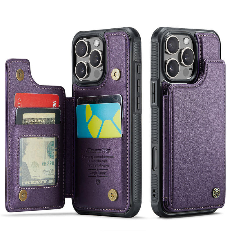 CaseMe iPhone 16 Pro Max Wallet Case with Wrist Strap