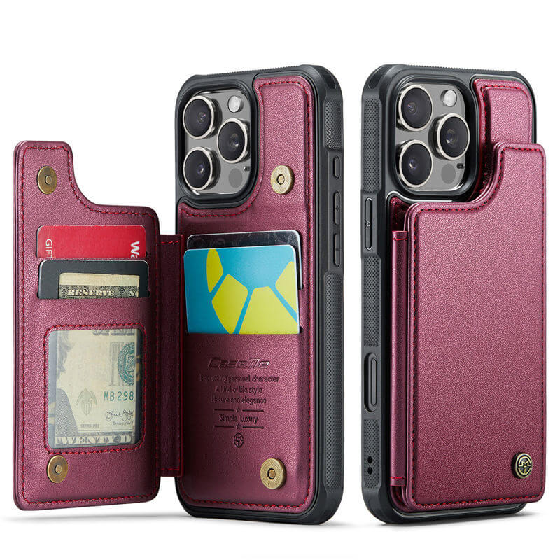 CaseMe iPhone 16 Pro Max Wallet Case with Wrist Strap