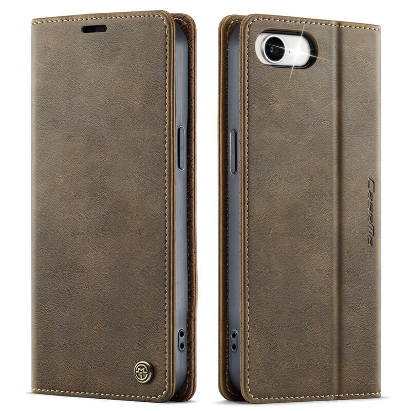 CaseMe iPhone 16E Magnetic Wallet Case with RFID Blocking
