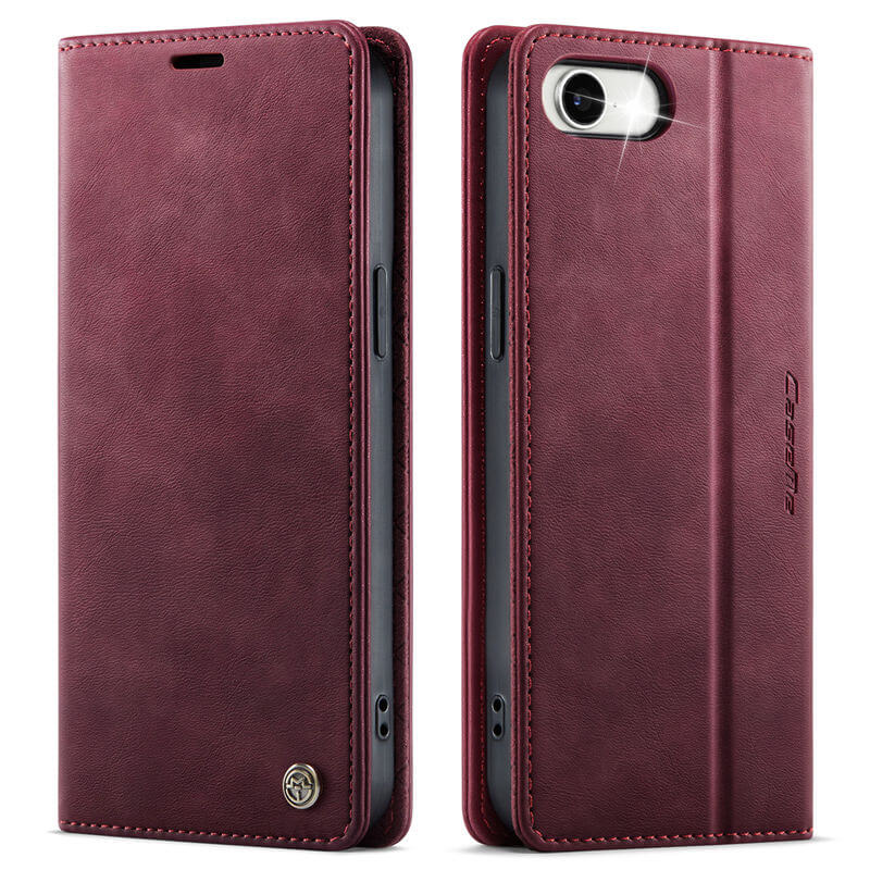 CaseMe iPhone 16E Magnetic Wallet Case with RFID Blocking