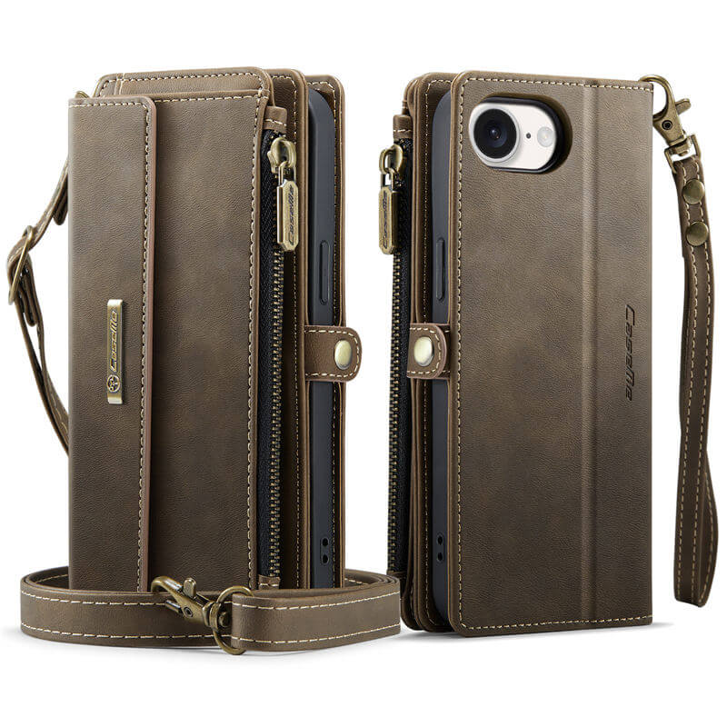 CaseMe iPhone 16e Crossbody Wallet Case