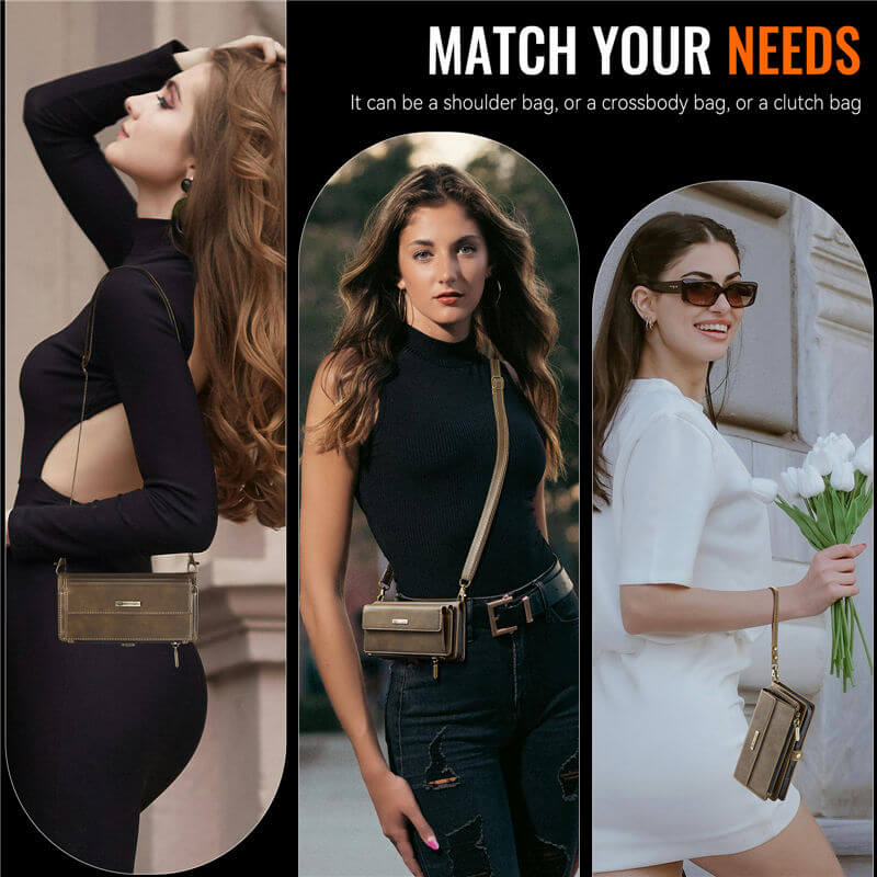 CaseMe iPhone 16e Crossbody Wallet Case