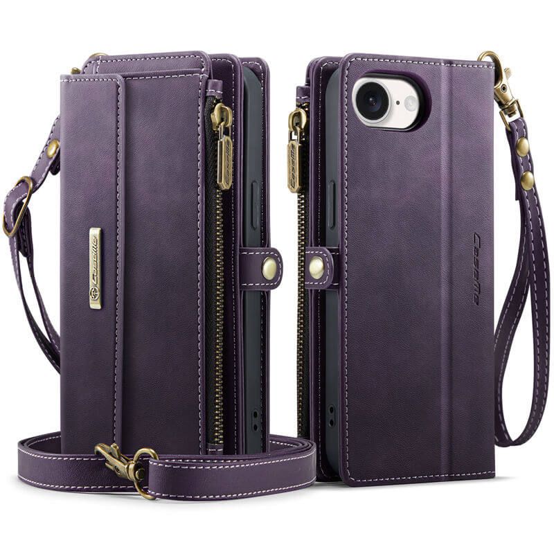 CaseMe iPhone 16e Crossbody Wallet Case