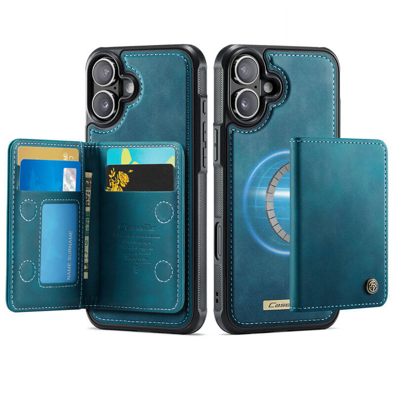 CaseMe iPhone 16 2-in-1 Detachable Magnetic Wallet Case