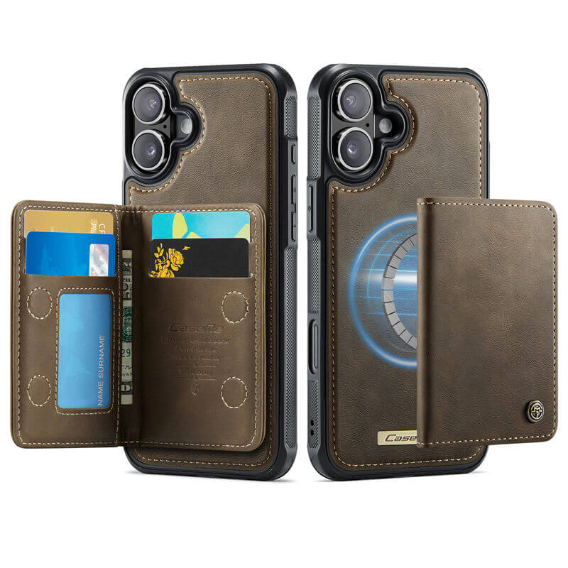 CaseMe iPhone 16 Plus 2-in-1 Detachable Magnetic Wallet Case