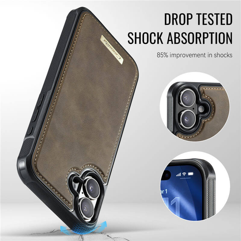 CaseMe iPhone 16 Plus 2-in-1 Detachable Magnetic Wallet Case