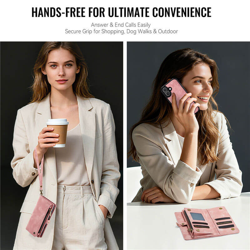 CaseMe iPhone 17 2-in-1 Magnetic RFID Wallet Case