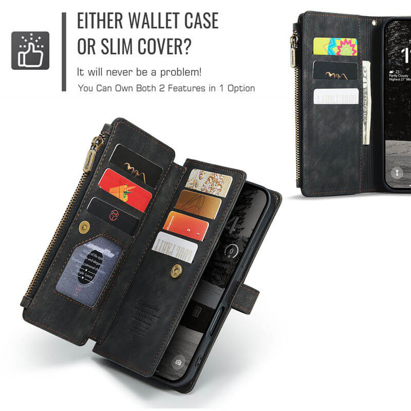 CaseMe iPhone Air Wallet Case with Wrist Strap
