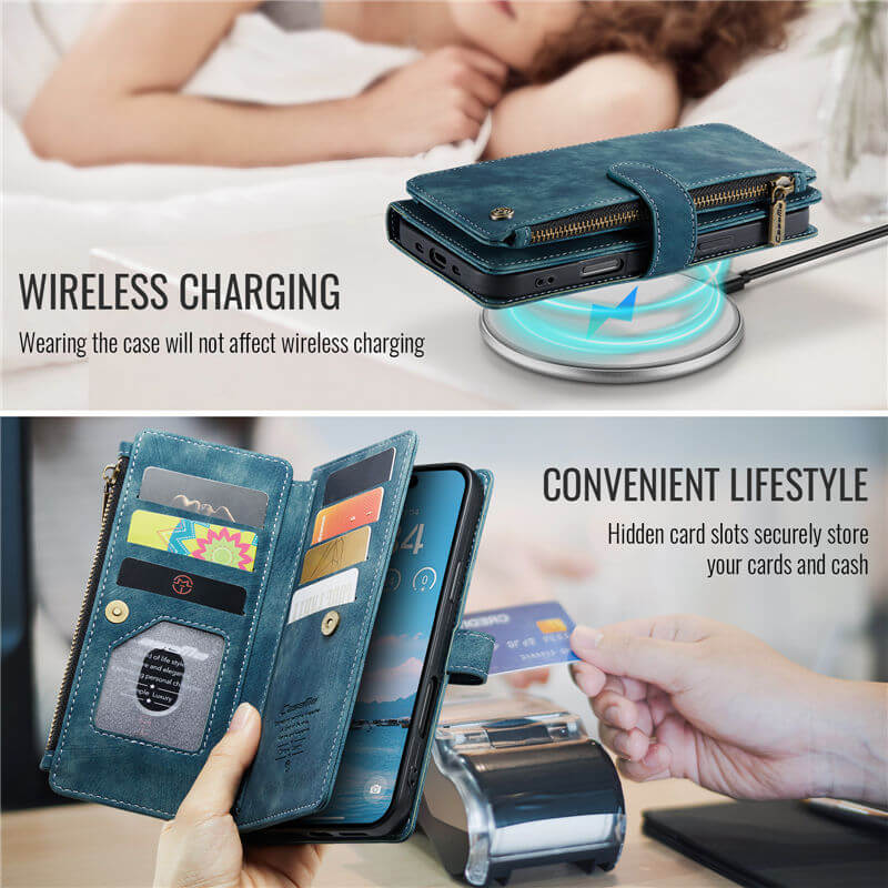 CaseMe iPhone Air Wallet Case with Wrist Strap