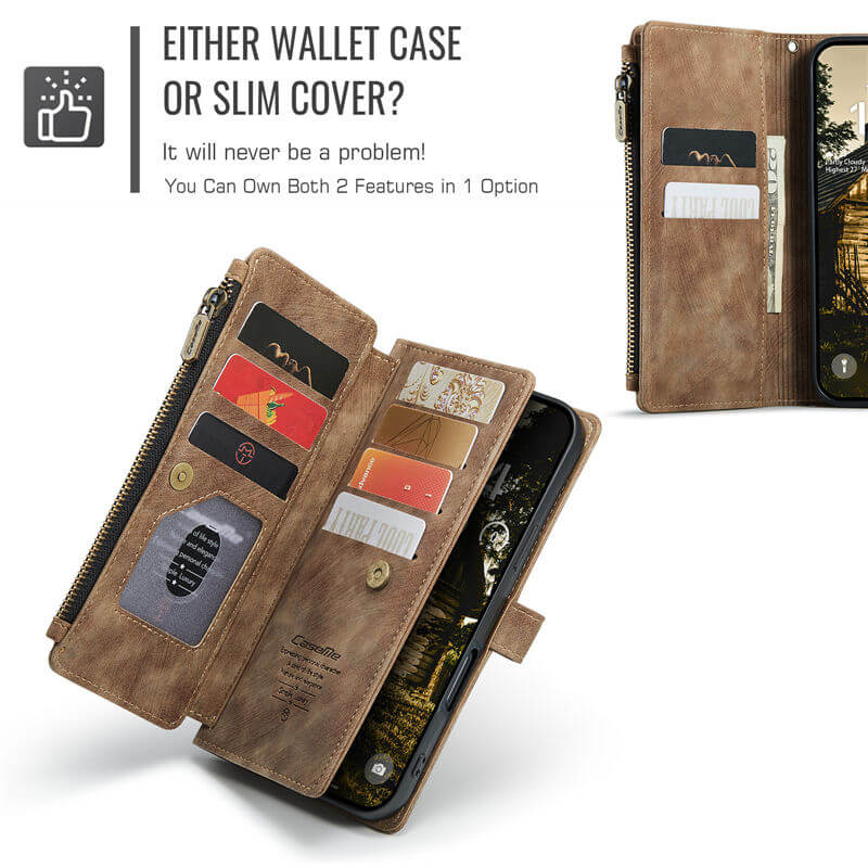 CaseMe iPhone Air Wallet Case with Wrist Strap