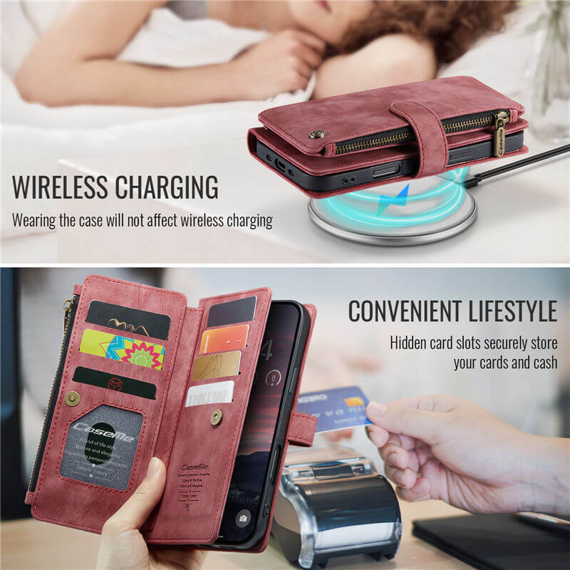 CaseMe iPhone Air Wallet Case with Wrist Strap