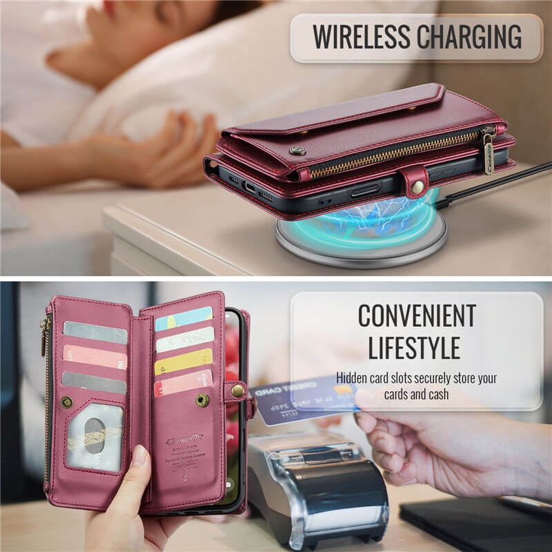 CaseMe iPhone Air Wallet RFID Blocking Crossbody Phone Case