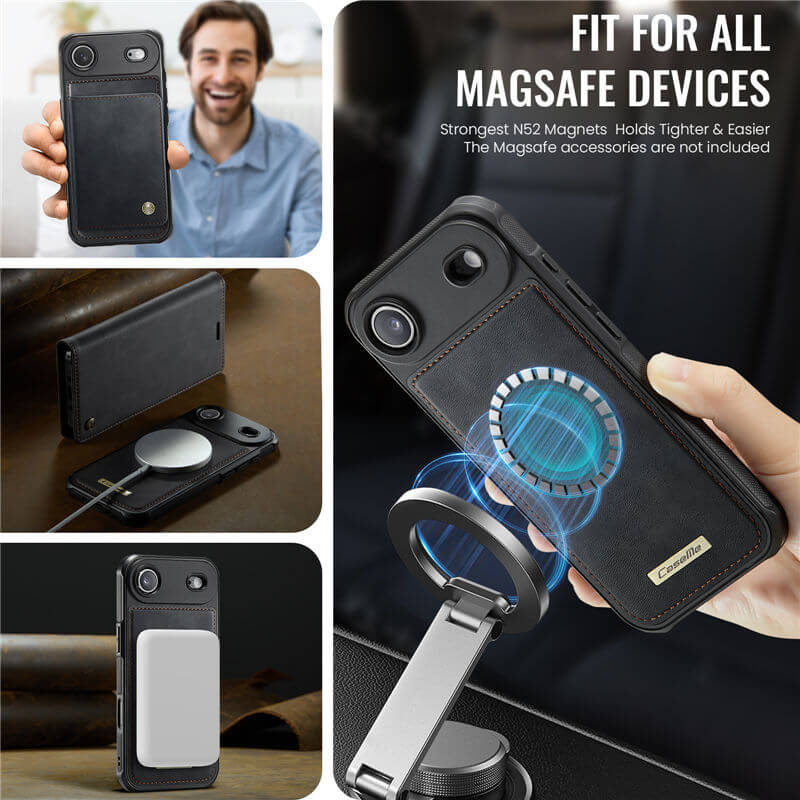 CaseMe iPhone Air 2-in-1 Magnetic Wallet Case