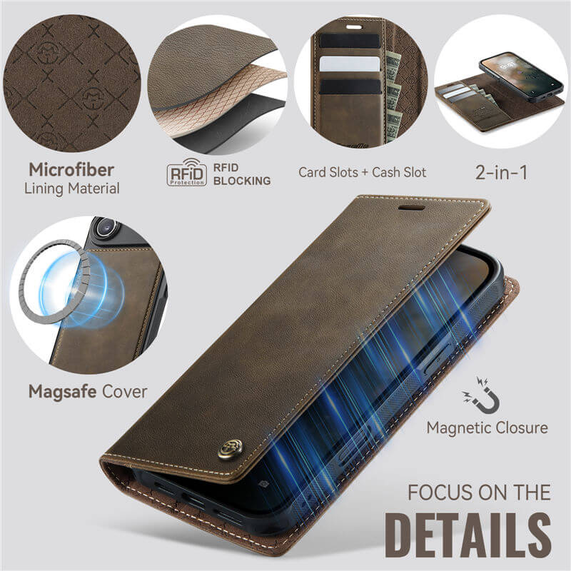 CaseMe iPhone Air 2-in-1 Magnetic Wallet Case