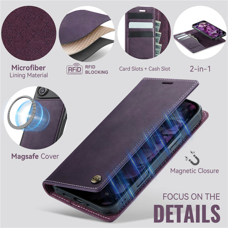 CaseMe iPhone Air 2-in-1 Magnetic Wallet Case