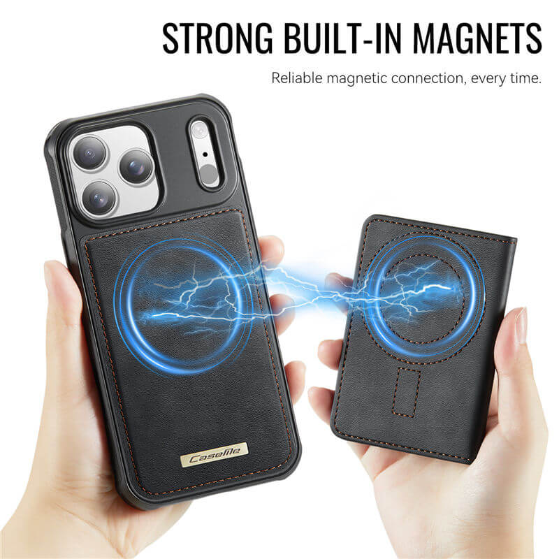 CaseMe iPhone 17 Pro 2-in-1 Detachable Magnetic Wallet Case