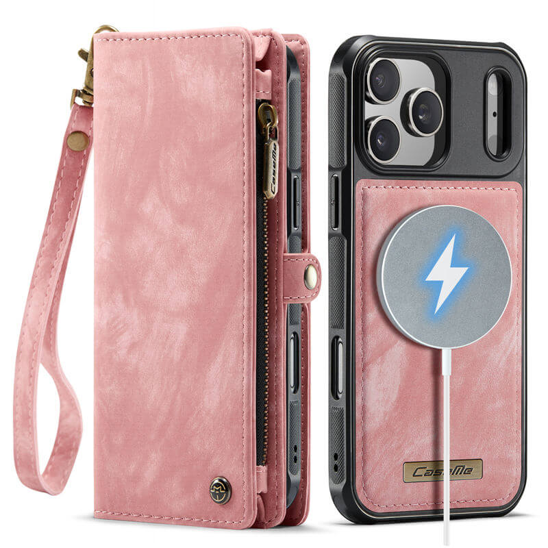 CaseMe iPhone 17 Pro 2-in-1 Magnetic RFID Wallet Case