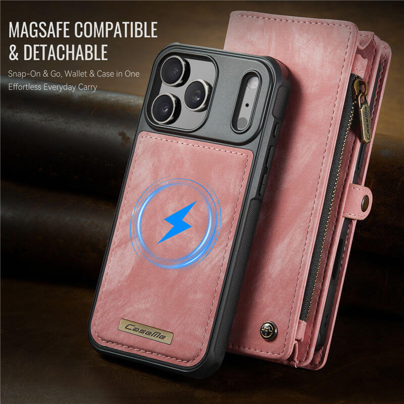CaseMe iPhone 17 Pro 2-in-1 Magnetic RFID Wallet Case