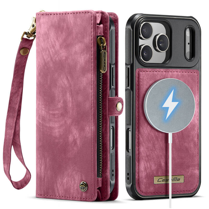 CaseMe iPhone 17 Pro Max 2-in-1 Magnetic RFID Wallet Case