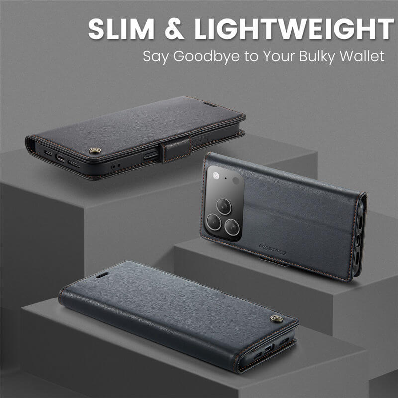 CaseMe iPhone 17 Pro Max Wallet RFID Blocking Case