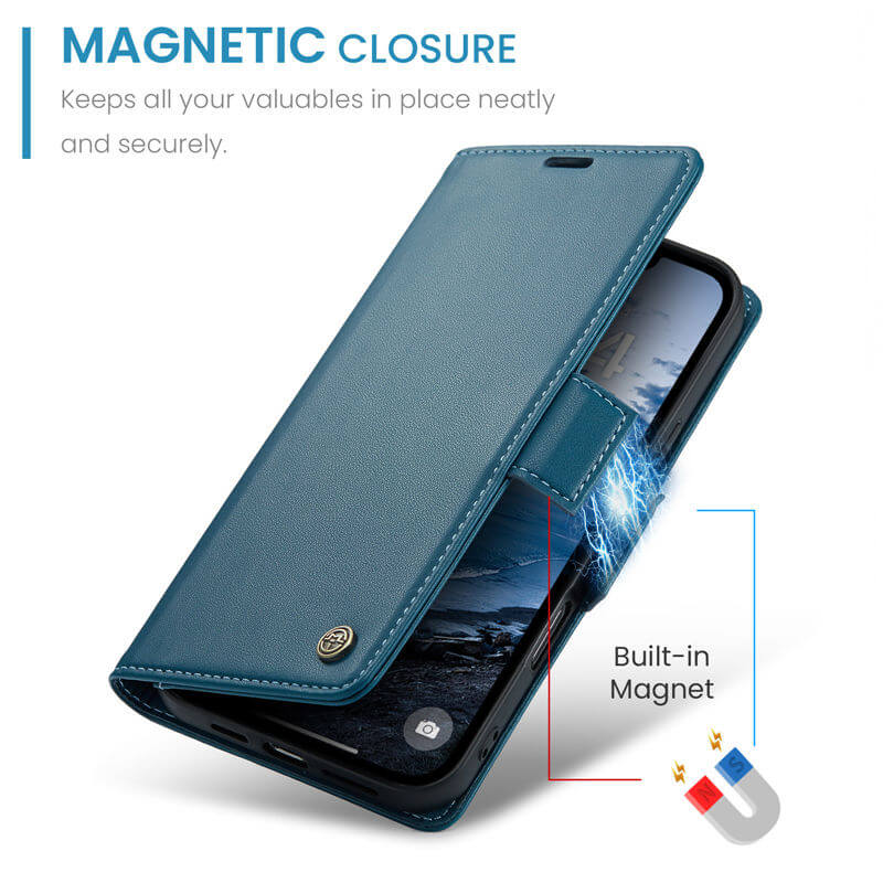 CaseMe iPhone 17 Pro Max Wallet RFID Blocking Case