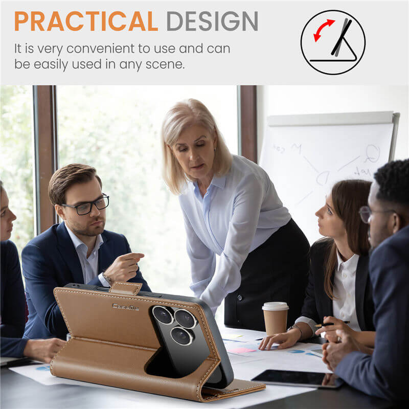 CaseMe iPhone 17 Pro Wallet RFID Blocking Case