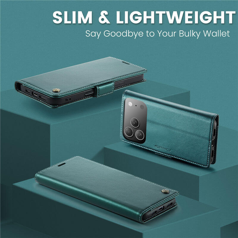 CaseMe iPhone 17 Pro Max Wallet RFID Blocking Case