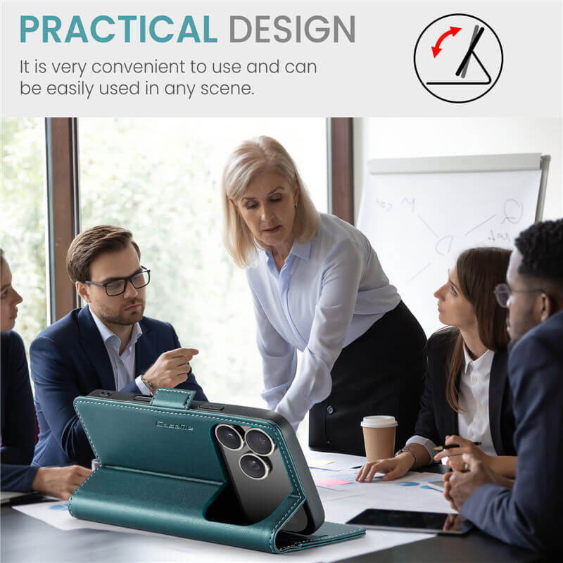 CaseMe iPhone 17 Pro Max Wallet RFID Blocking Case