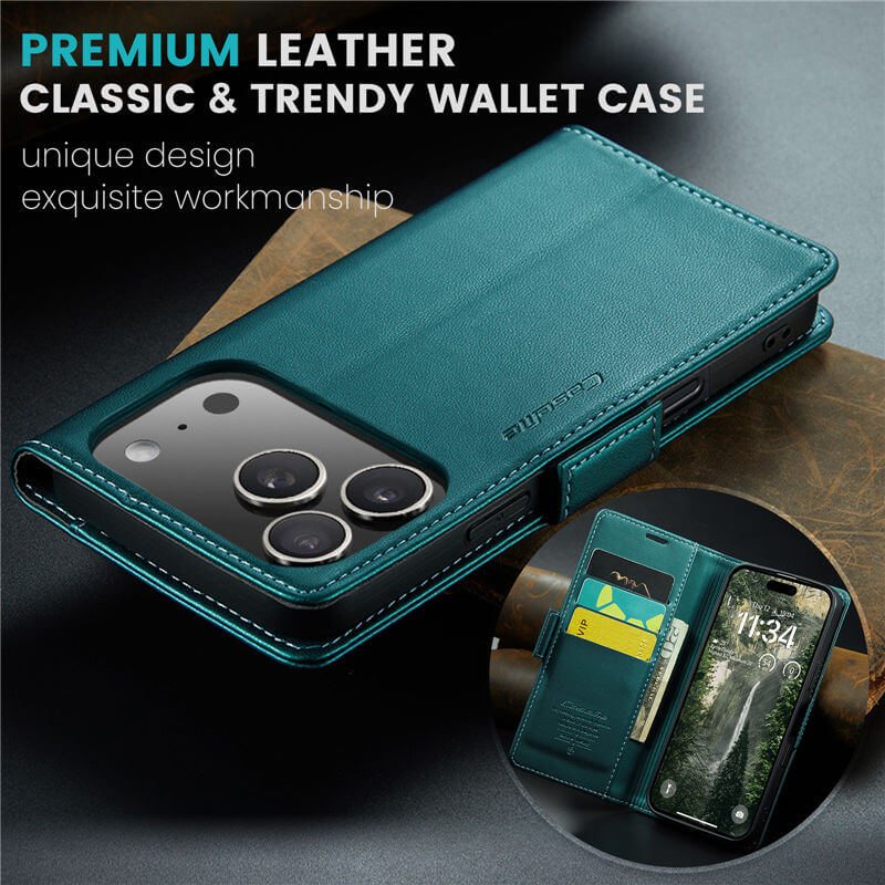 CaseMe iPhone 17 Pro Max Wallet RFID Blocking Case