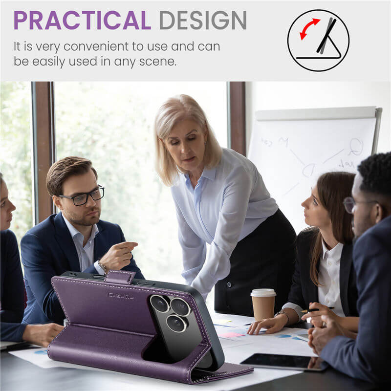 CaseMe iPhone 17 Pro Wallet RFID Blocking Case