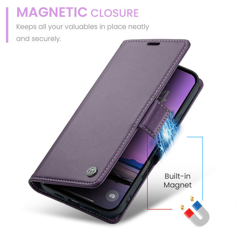 CaseMe iPhone 17 Pro Wallet RFID Blocking Case