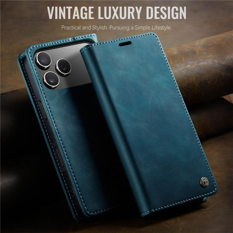 CaseMe iPhone 17 Pro Max Magnetic Wallet Case with RFID Blocking