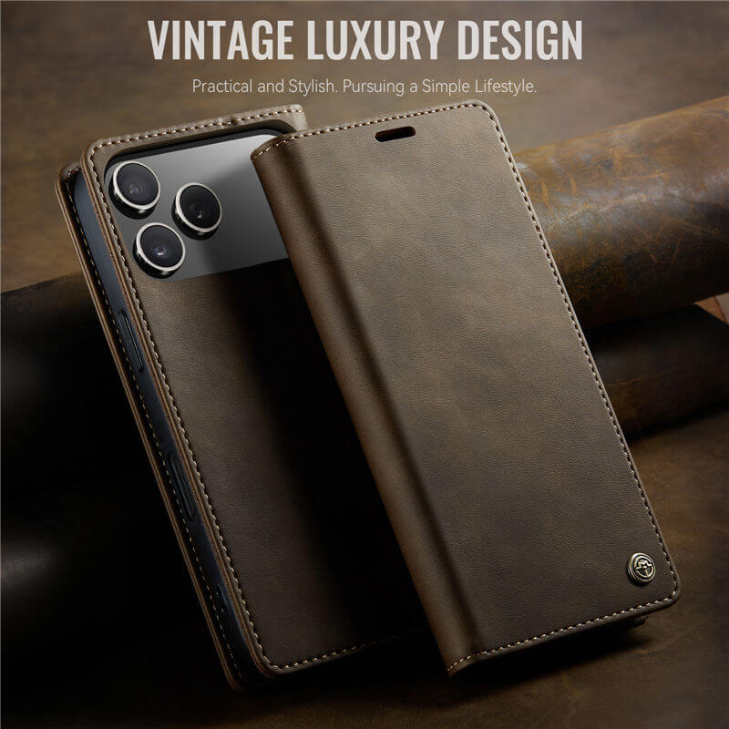 CaseMe iPhone 17 Pro Max Magnetic Wallet Case with RFID Blocking