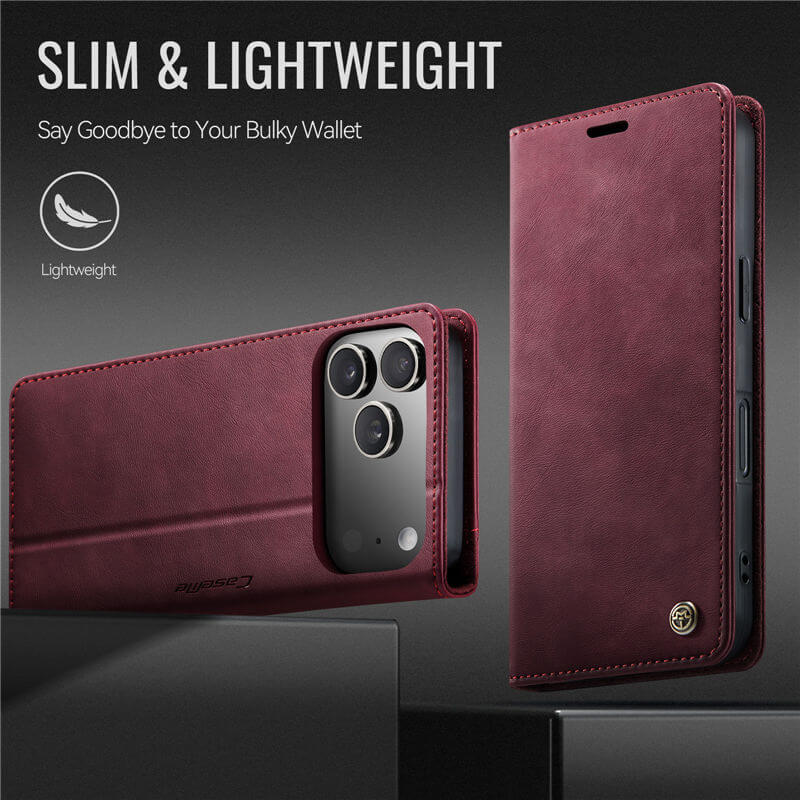 CaseMe iPhone 17 Pro Max Magnetic Wallet Case with RFID Blocking