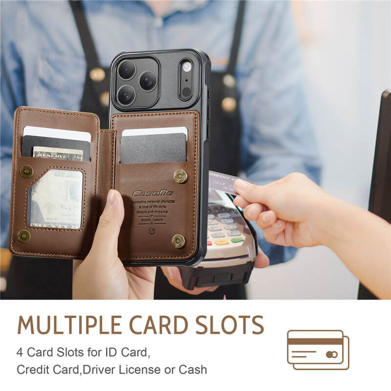 CaseMe iPhone 17 Pro Max RFID Blocking Card Holder Case
