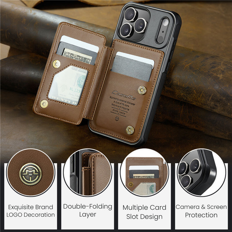 CaseMe iPhone 17 Pro Max RFID Blocking Card Holder Case