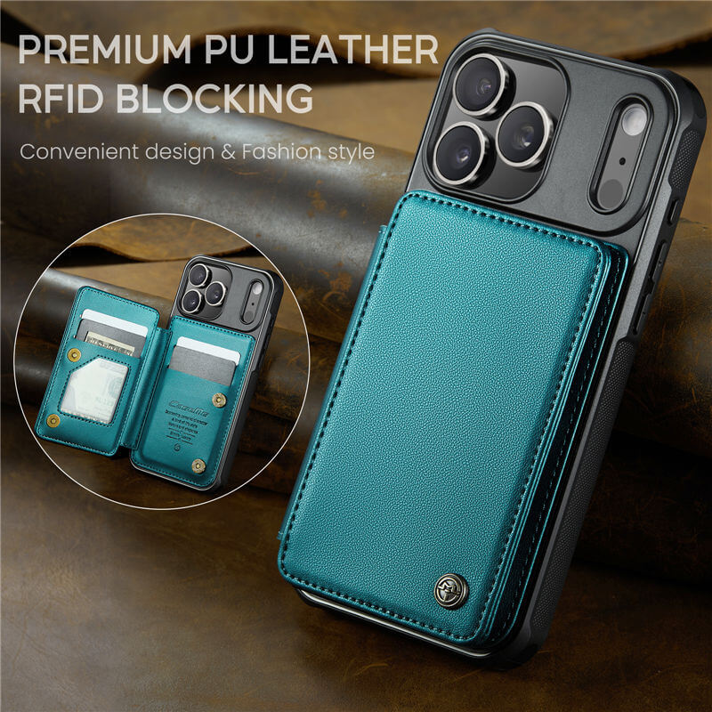 CaseMe iPhone 17 Pro RFID Blocking Card Holder Case